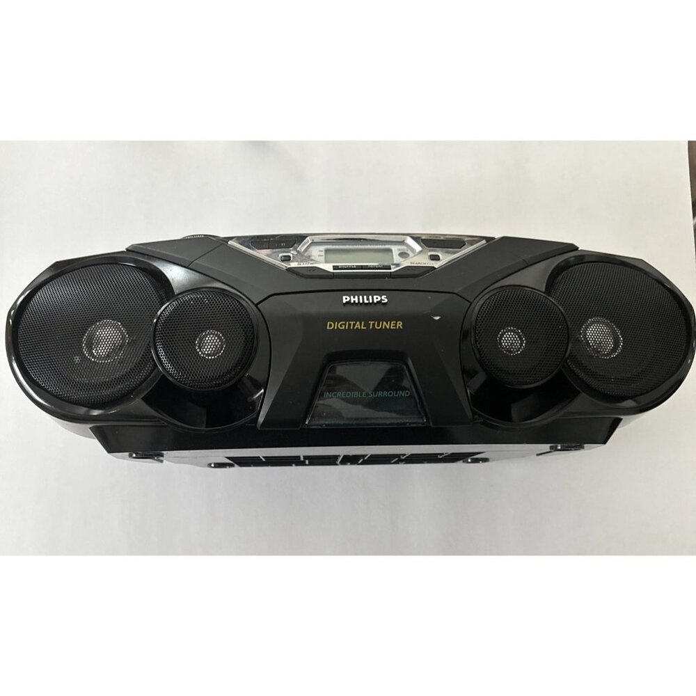 Philips AZ1574 CD Player Radio Tape Portable Boombox TESTED WORKING!